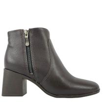Bota Bottero Feminina Casual Zíper Salto Bloco Bota Bottero Feminina Casual Zíper Salto Bloco