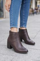 Bota Bottero Feminina de Couro Marrom