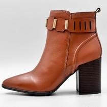 Bota Bottero Salto Alto Cano Curto Feminina