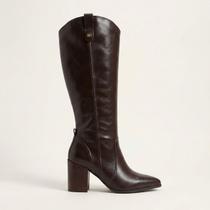 Bota Bottero Western Cano Longo Em Couro Marrom