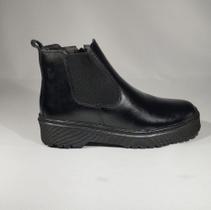 Bota But e Cia Coturno De Couro Coturno Cano Curto Tratorado Feminino 8401 (65256)