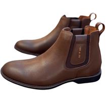 Bota Café Nobuck Com Palmilha Gel Cano Curto Casual