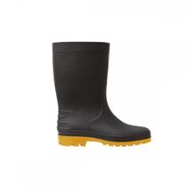 Bota Calformax Preta Solado Amarelo (Cano Medio)35/36 Cmp809 S/F