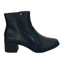 Bota Campesi CP835 Feminino Preto cano curto estilo conforto