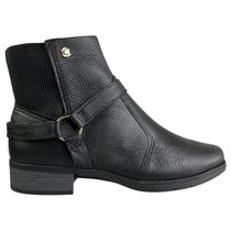 Bota Campesi Feminina Cano Curto Couro Legítimo Salto baixo Zíper Original Conforto Cor:PretoTamanho:37 Bota Campesi Feminina Cano Curto Couro Legítimo Salto baixo Zíper Original Conforto Cor:PretoTamanho:37