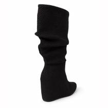 Bota Campos Anabela Preta em Tecido com Salto de 10cm Tamanho:36Cor:pretoMaterial:tecido Bota Campos Anabela Preta em Tecido com Salto de 10cm Tamanho:36Cor:pretoMaterial:tecido