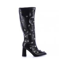 Bota Cano Alto Aplicações Suzane Preto Bota Cano Alto Aplicações Suzane Preto