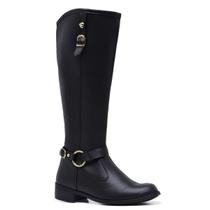 Bota Cano Alto Feminina Com Zíper Gmm Shoes 11080