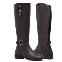 Bota Cano Alto Gmm Shoes 11080 Leve e Confortável Zíper Feminino