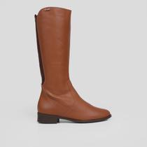 Bota Cano Alto Via Uno Recorte Têxtil Feminina Bota Cano Alto Via Uno Recorte Têxtil Feminina