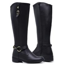 Bota Cano Alto Zíper Feminino Gmm Shoes 11080 Leve e Conforto Bota Cano Alto Zíper Feminino Gmm Shoes 11080 Leve e Conforto
