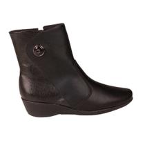 Bota Cano Baixo Anabela Feminina Casual Piccadilly 143219