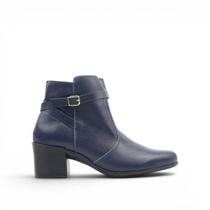 Bota Cano Baixo Couro Fivela Bota Cano Baixo Couro Fivela