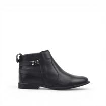Bota Cano Baixo Couro