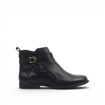 Bota Cano Baixo Couro