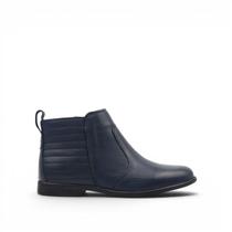 Bota Cano Baixo Couro