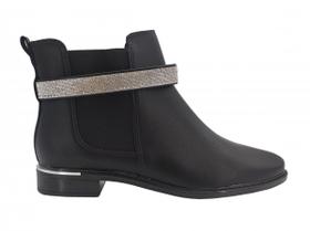 Bota Cano Baixo Feminina Vizzano Com Strass 3077.118