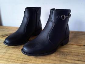 Bota cano baixo feminino modare suprema preto