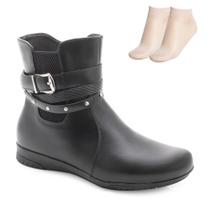 Bota Cano Baixo Flat Pink Moon e Meia MC23-71083