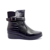 Bota Cano Baixo Salto Anabela Feminina Mooncity 71105 Bota Cano Baixo Salto Anabela Feminina Mooncity 71105