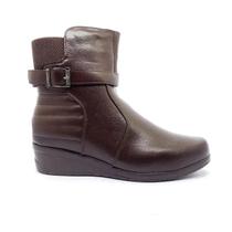 Bota Cano Baixo Salto Anabela Feminina Mooncity 71105