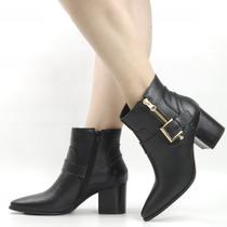 Bota Cano Baixo Salto Bloco Bota Cano Baixo Salto Bloco