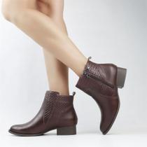 Bota Cano Baixo Salto Bloco Bota Cano Baixo Salto Bloco