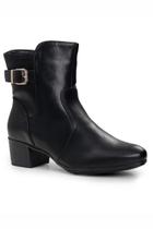 Bota Cano Baixo Salto Grosso Feminino - Mooncity