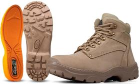 Bota Cano Curto Adventure Couro Areia Borzeguim Tamanho: 41Cor:Areia Bota Cano Curto Adventure Couro Areia Borzeguim Tamanho: 41Cor:Areia