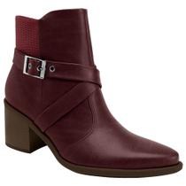 Bota Cano Curto Bico Fino Piccadilly 766002 Feminina - Camel