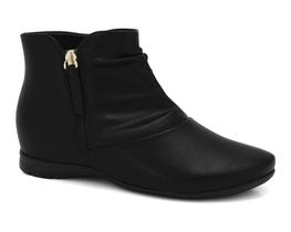 Bota Cano Curto Comfortflex Rasteira Zíper 2491302