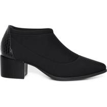 Bota Cano Curto Confortaria Bico Fino Salto Bloco 730.5826 Bota Cano Curto Confortaria Bico Fino Salto Bloco 730.5826