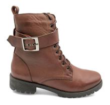Bota Cano Curto Coturno Tratorado Chamonix Couro 401912 Bota Cano Curto Coturno Tratorado Chamonix Couro 401912