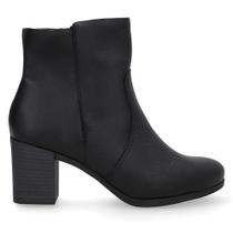 Bota cano curto detalhe pesponto usaflex couro Bota cano curto detalhe pesponto usaflex couro