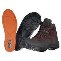 Bota Cano Curto Emborrachado Force Militar Marrom Tamanho: 46Cor:Marrom