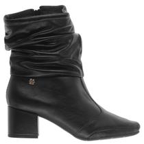 Bota Cano Curto Engomado Feminino Ramarim Preto Bota Cano Curto Engomado Feminino Ramarim Preto