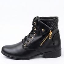 Bota cano curto fem dona beja bt46 ref:201 sintetico Bota cano curto fem dona beja bt46 ref:201 sintetico