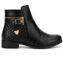 Bota cano curto fem dona beja bt48 ref:207 sintetico Bota cano curto fem dona beja bt48 ref:207 sintetico