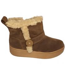 Bota cano curto fem exotica bt136 ref:u7001 camurça/pelo Bota cano curto fem exotica bt136 ref:u7001 camurça/pelo
