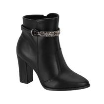 Bota Cano Curto Feminina Beira Rio 904314123580- Preto