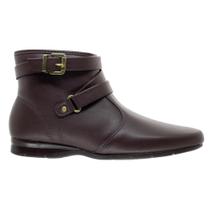 Bota Cano Curto Feminina Beira Rio 9084.102 Marrom