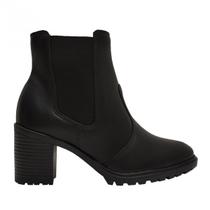 Bota Cano Curto Feminina Beira Rio Preta 9075.107