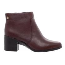 Bota Cano Curto Feminina Bottero 346901 Couro wood - Marrom Bota Cano Curto Feminina Bottero 346901 Couro wood - Marrom