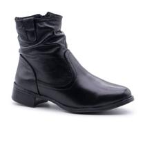 Bota Cano Curto Feminina em Couro Legitimo Bota Cano Curto Feminina em Couro Legitimo