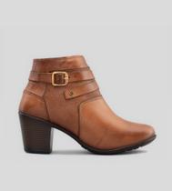 Bota Cano Curto Fivela CBK Couro Marrom