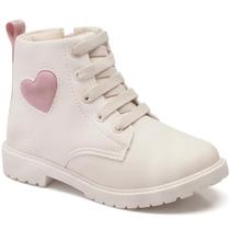 Bota cano curto infantil feminina rock mini klin ref: 175054 22/27