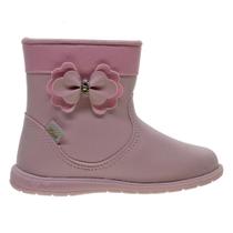 Bota Cano Curto Infantil Menina Kidy 15402144005 Rosa