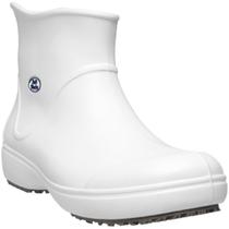 Bota Cano Curto Light Boot Soft Branca Works Antiderrapante Confortavel Duravel Açougue Enfermagem