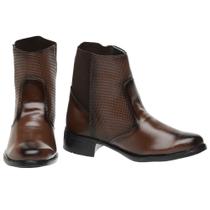 Bota Cano Curto Lisa M&D Store Calce Fácil Sem Fecho Com Elástico