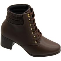 Bota Cano Curto Modare Salto Médio Ultra Conforto Feminina